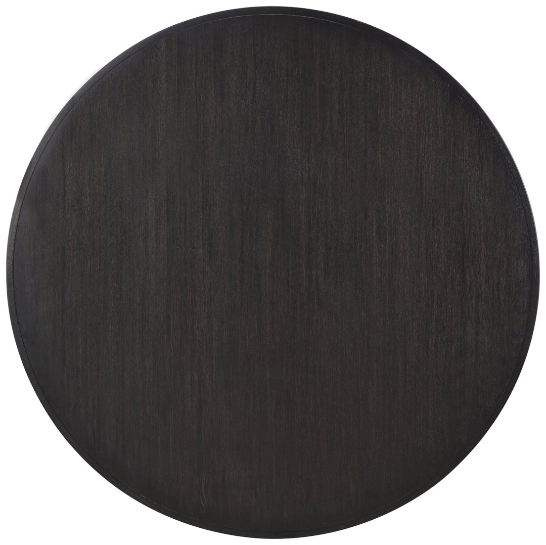 Leandro 60-inch Round Dining Table Burnished Black - What&