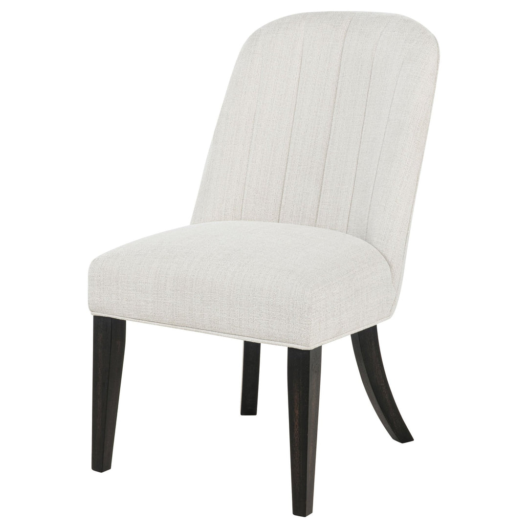 Leandro Upholstered Dining Side Chair Cream (Set of 2) - What&