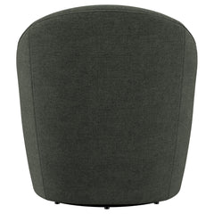 Leon Upholstered Barrel Accent Swivel Chair Hunter Green - What&