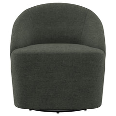 Leon Upholstered Barrel Accent Swivel Chair Hunter Green - What&