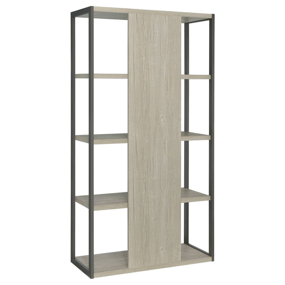 Loomis 72-inch 4-shelf Bookshelf Whitewashed Grey - What&