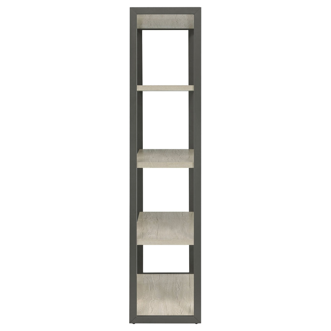 Loomis 72-inch 4-shelf Bookshelf Whitewashed Grey - What&