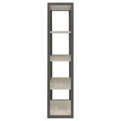 Loomis 72-inch 4-shelf Bookshelf Whitewashed Grey - What&