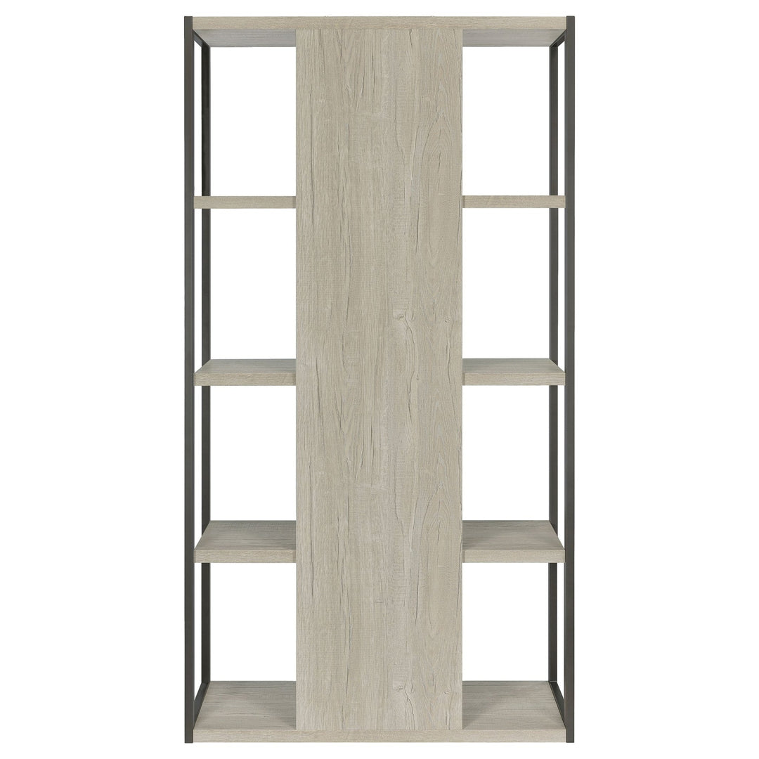 Loomis 72-inch 4-shelf Bookshelf Whitewashed Grey - What&