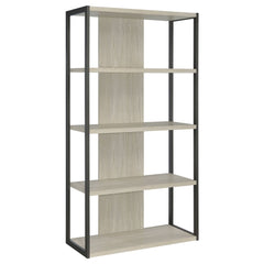 Loomis 72-inch 4-shelf Bookshelf Whitewashed Grey - What&