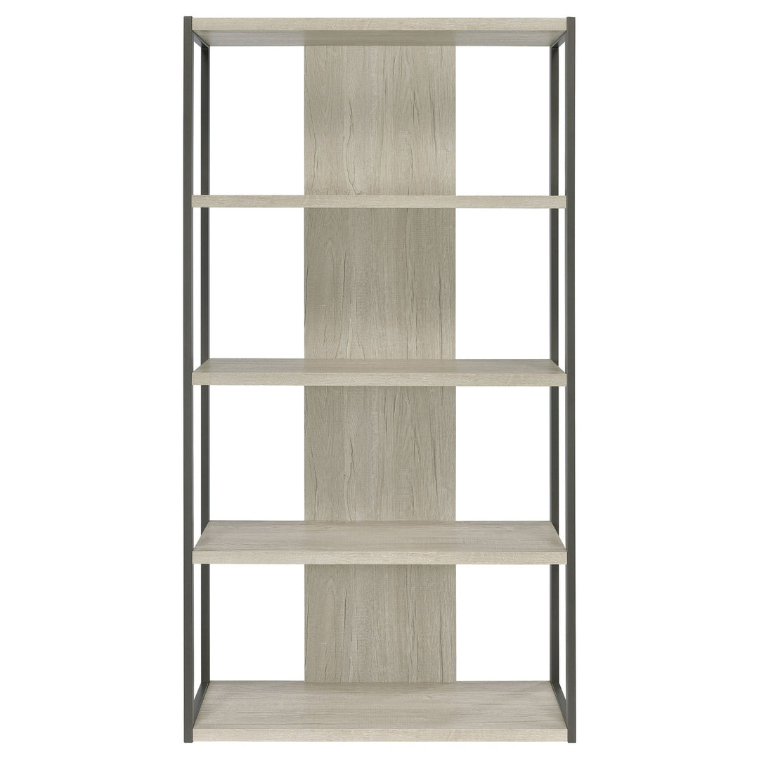 Loomis 72-inch 4-shelf Bookshelf Whitewashed Grey - What&