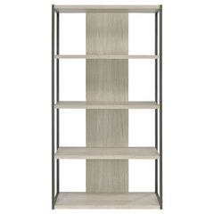 Loomis 72-inch 4-shelf Bookshelf Whitewashed Grey - What&