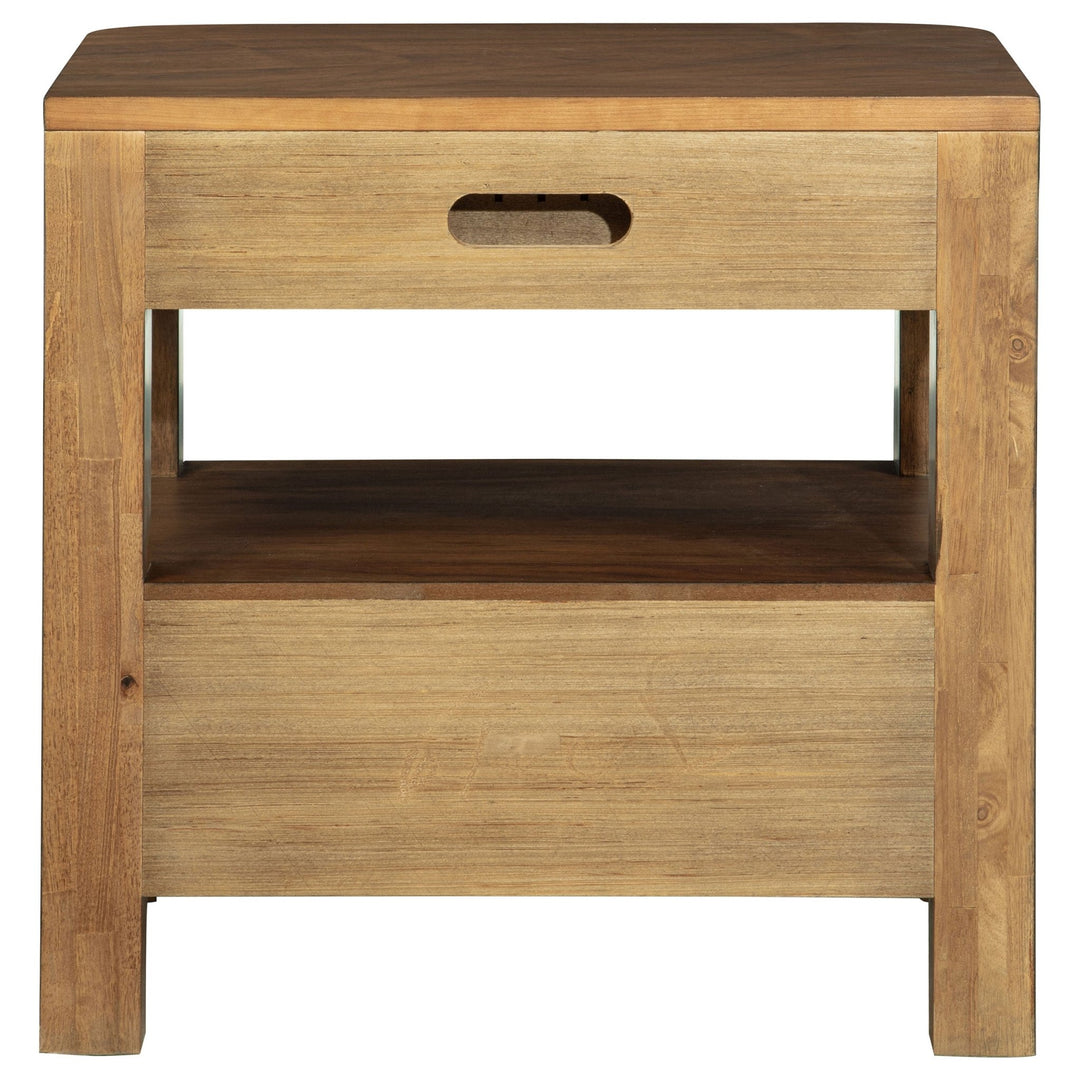 Maderia 2-drawer Nightstand Bedside Table Walnut - What&
