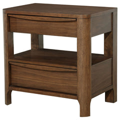 Maderia 2-drawer Nightstand Bedside Table Walnut - What&