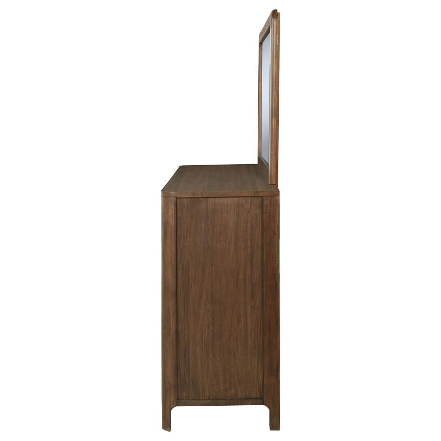 Maderia 8-drawer Dresser and Mirror Walnut - What&