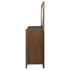 Maderia 8-drawer Dresser and Mirror Walnut - What&