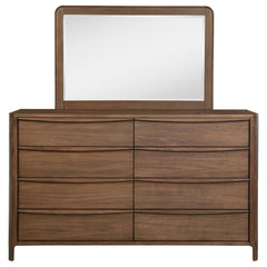 Maderia 8-drawer Dresser and Mirror Walnut - What&