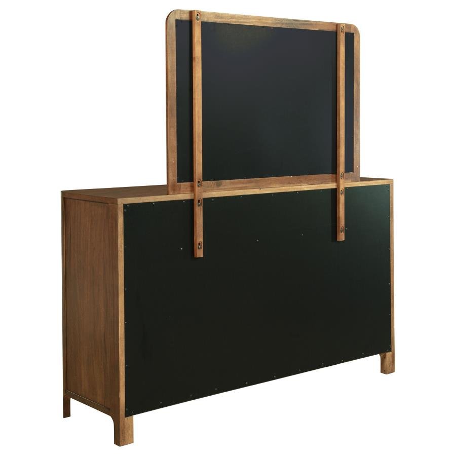 Maderia 8-drawer Dresser and Mirror Walnut - What&