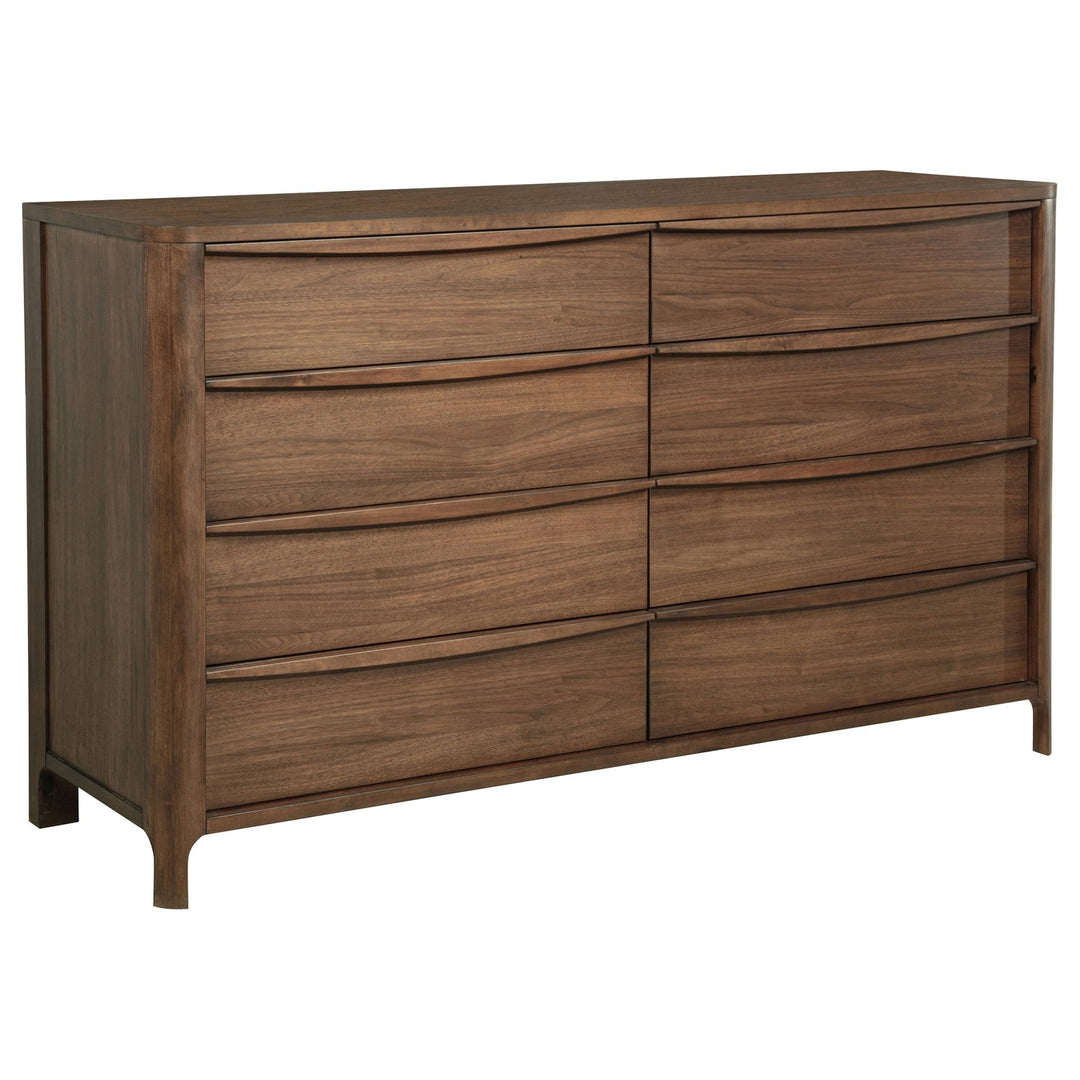 Maderia 8-drawer Dresser Cabinet Walnut - What's New Furniture Portland