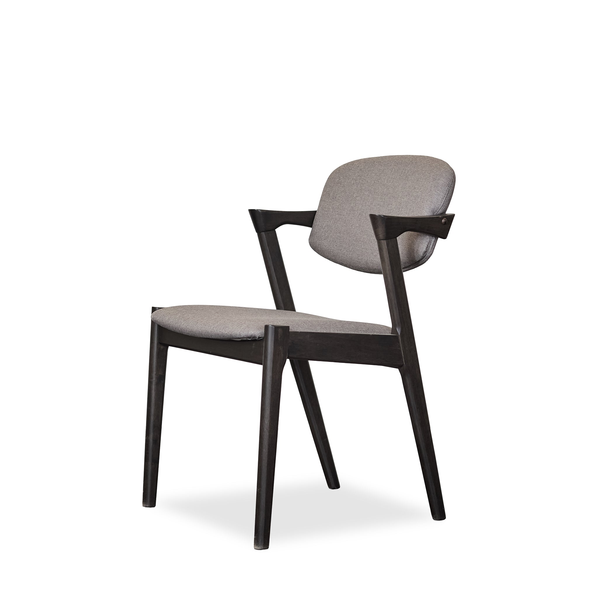 Malone Dining Chairs in Black, three-quarter angle - Whats New Furniture
