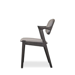 Malone Dining Chairs in Black, side view - Whats New Furniture