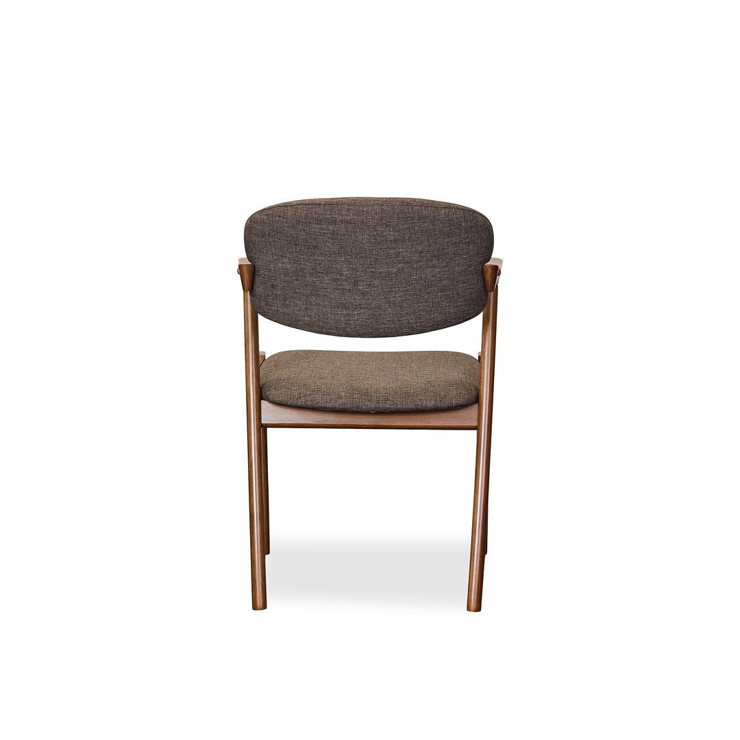 Malone Dining Chairs in Brown, back view - Whats New Furniture