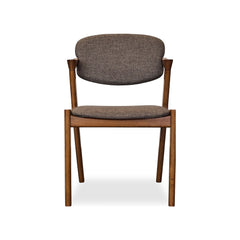 Malone Dining Chairs in Brown, front view - Whats New Furniture