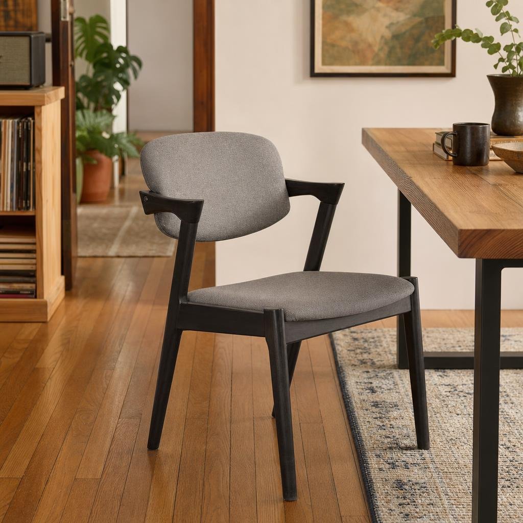 Malone Dining Chairs in Black in a Portland dining room - Whats New Furniture