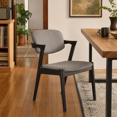 Malone Dining Chairs in Black in a Portland dining room - Whats New Furniture