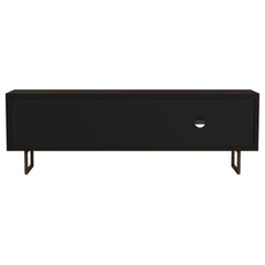Marsden 2-door Mango Wood 70-inch TV Stand Charcoal Black - What&