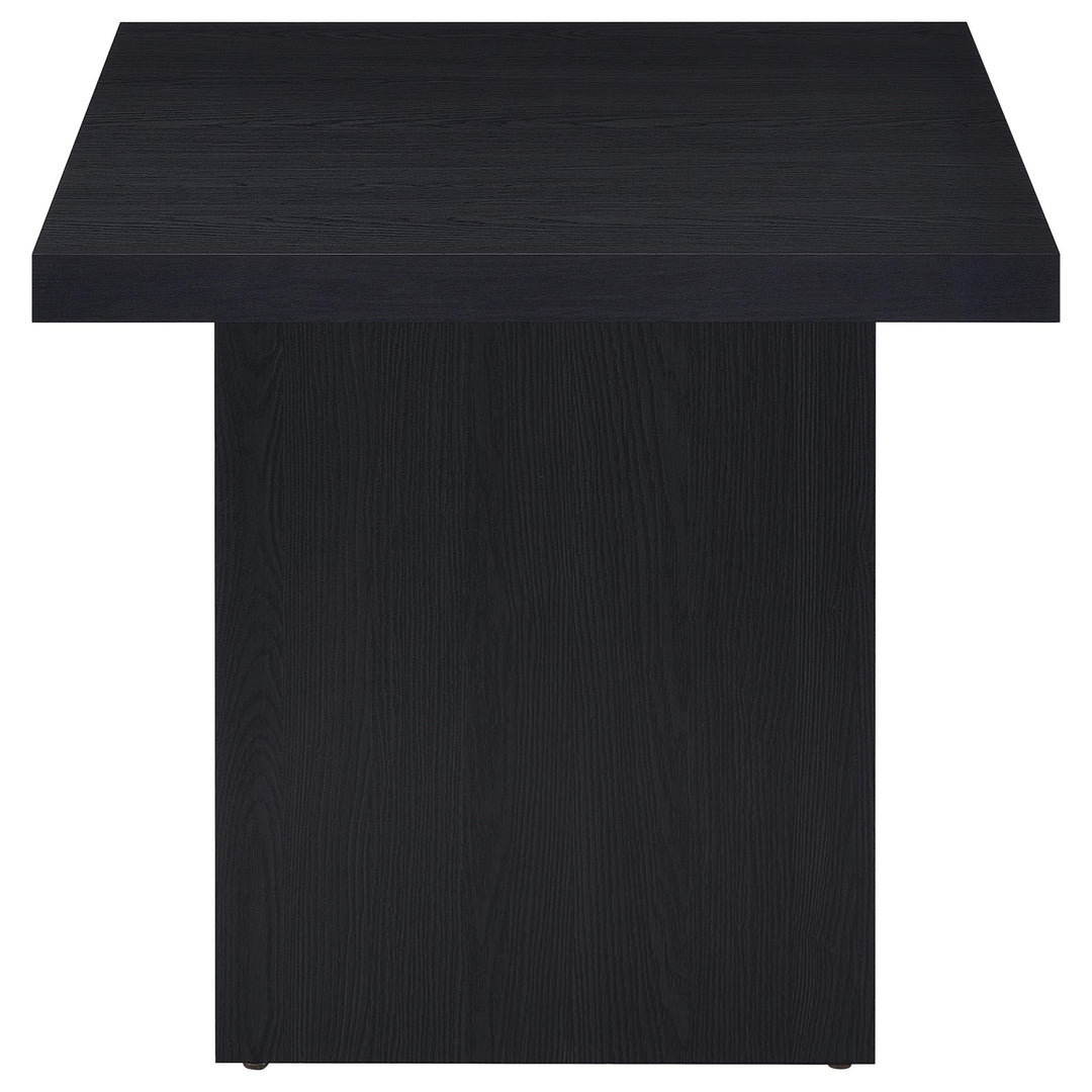 Max 2-piece Rectangular Coffee and End Table Set Black - What&