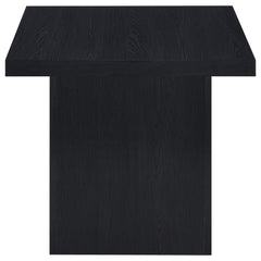 Max 2-piece Rectangular Coffee and End Table Set Black - What&