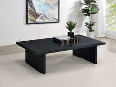 Max Rectangular Engineered Laminate Coffee Table Black - What&