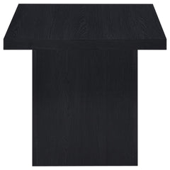 Max Square Engineered Laminate End Side Table Black - What&