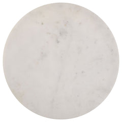Miguel Round Marble Top Coffee Table White and Black - What&