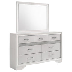 Miranda 7-drawer Dresser with Mirror White - What&