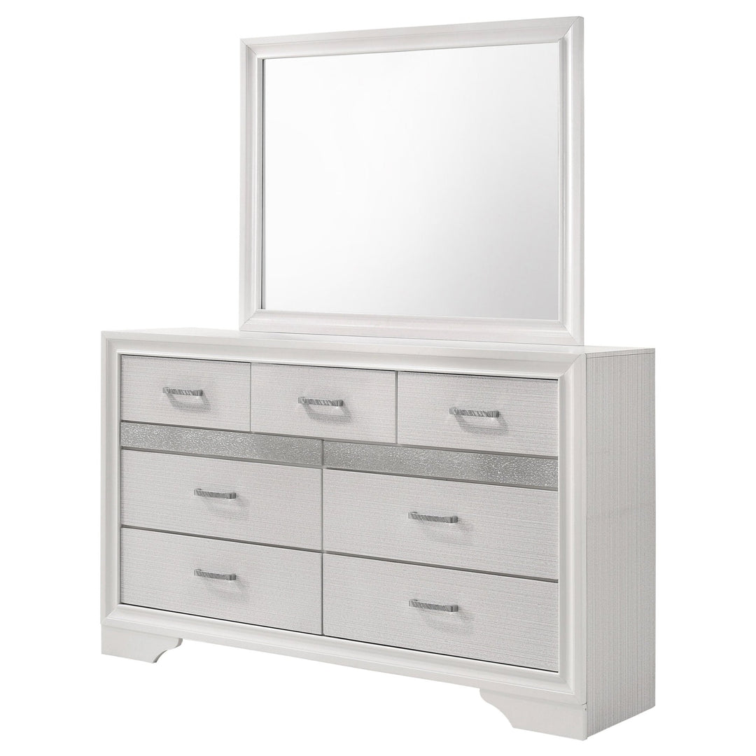 Miranda 7-drawer Dresser with Mirror White - What&