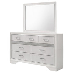 Miranda 7-drawer Dresser with Mirror White - What&