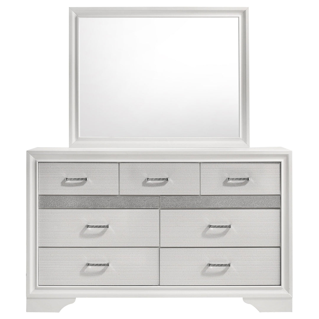 Miranda 7-drawer Dresser with Mirror White - What&