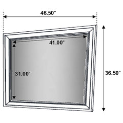 Miranda Dresser Mirror White - What&