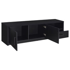 Murray 70-inch 2-door TV Stand Media Console Black - What&