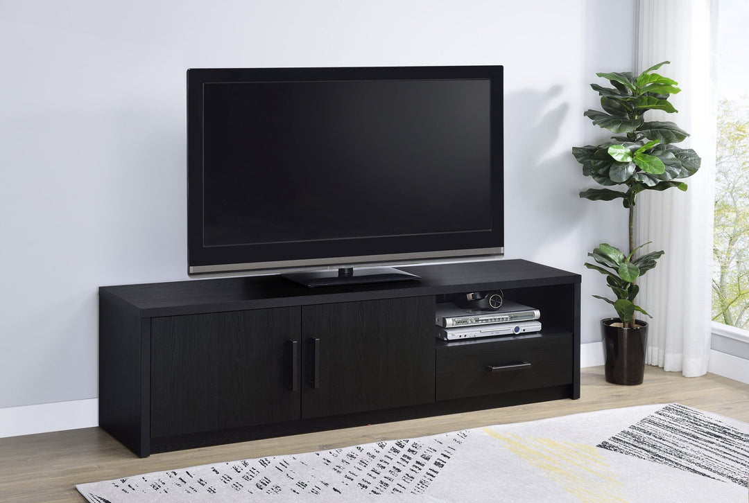 Murray 70-inch 2-door TV Stand Media Console Black - What&