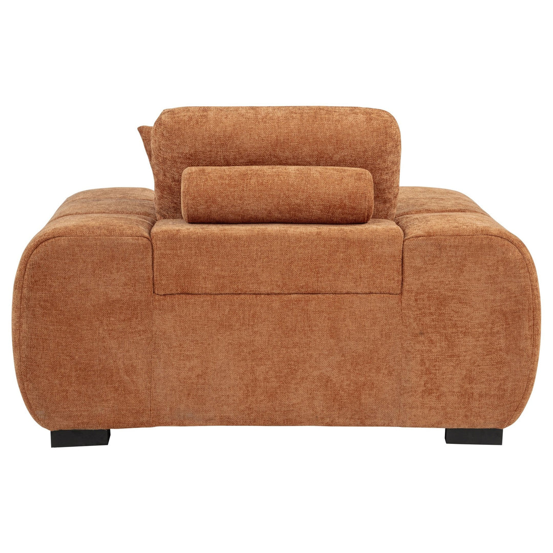 Octavia Upholstered Track Arm Accent Chair Orange - What&