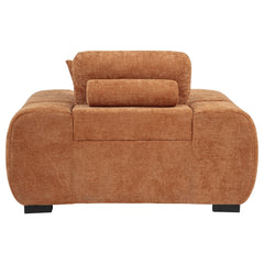 Octavia Upholstered Track Arm Accent Chair Orange - What&