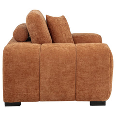 Octavia Upholstered Track Arm Accent Chair Orange - What&