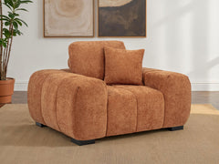 Octavia Upholstered Track Arm Accent Chair Orange - What&