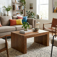Odilia Solid Wood Coffee Table - Lifestyle - What&