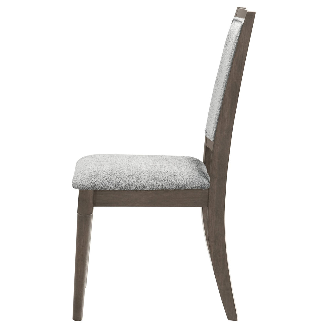 Onslow Upholstered Dining Side Chair Dark Brown - What&