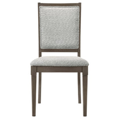 Onslow Upholstered Dining Side Chair Dark Brown - What&