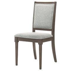 Onslow Upholstered Dining Side Chair Dark Brown - What&