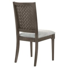 Onslow Upholstered Dining Side Chair Dark Brown (Set of 2) - What&