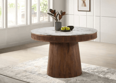 Ortega Round Marble Dining Table - What&