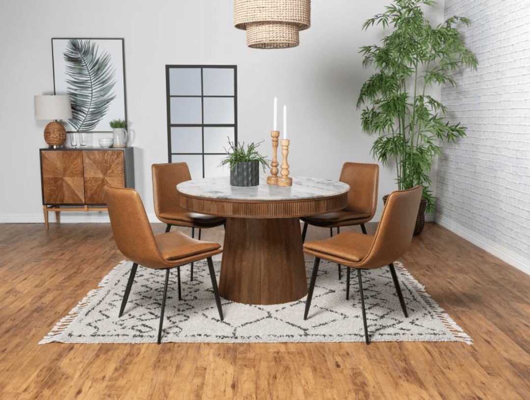 Ortega Round Marble Dining Table - What&