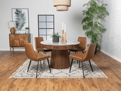 Ortega Round Marble Dining Table - What&