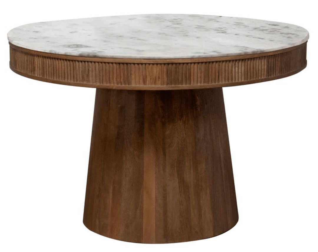 Ortega Round Marble Dining Table - What's New Furniture - Portland, Oregon
